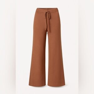 525 America Women’s Clover Wide-Leg Knit Lounge Pants in Cocoa Brown – Sz M NWOT